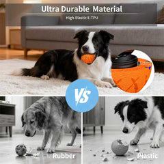 Hipibbo Interactive Dog Ball IP54 waterproof shell for indoor and outdoor play.