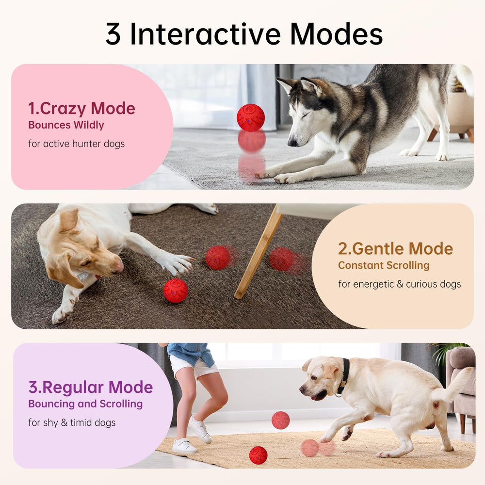 hipibbo interactive dog toy ball E-TPU material offers chew resistance and lightweight play