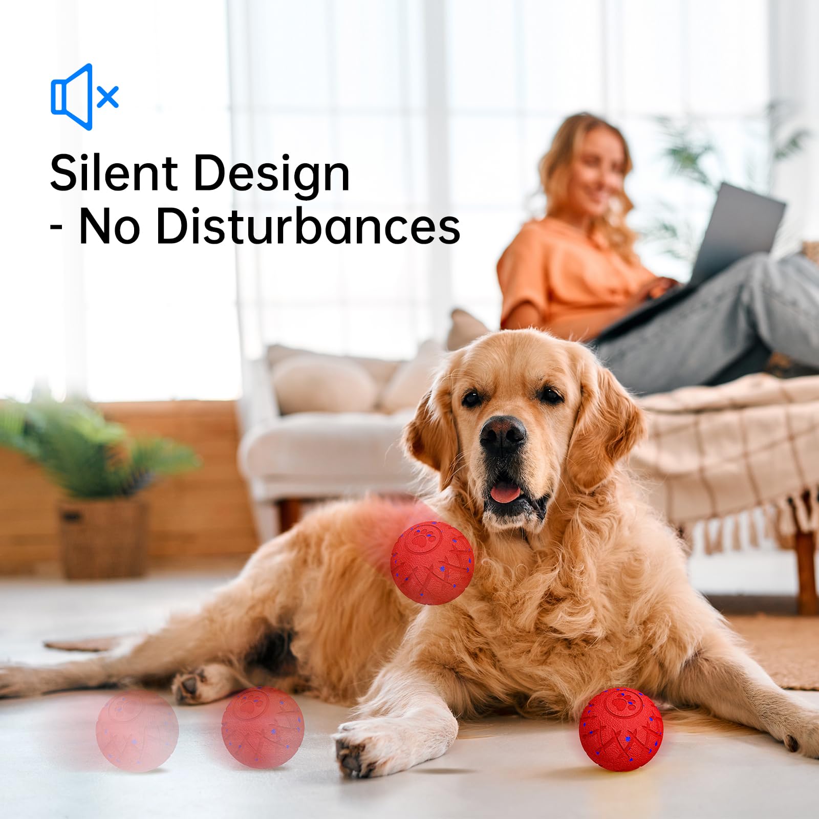 hipibbo interactive dog toy ball floats and cleans easily after play