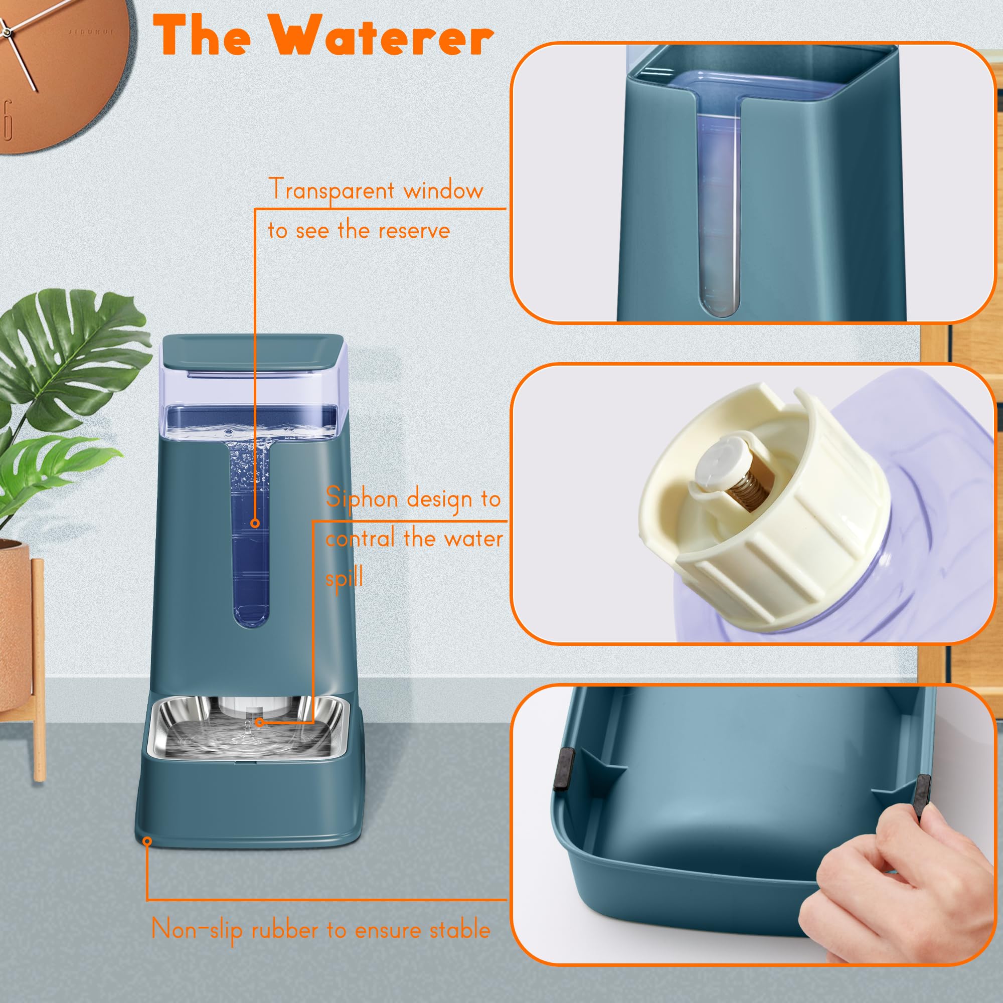 Hipidog 1-gallon capacity dispenser suitable for outdoor use
