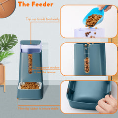 Hipidog gravity feeder close-up shows spill-free food delivery