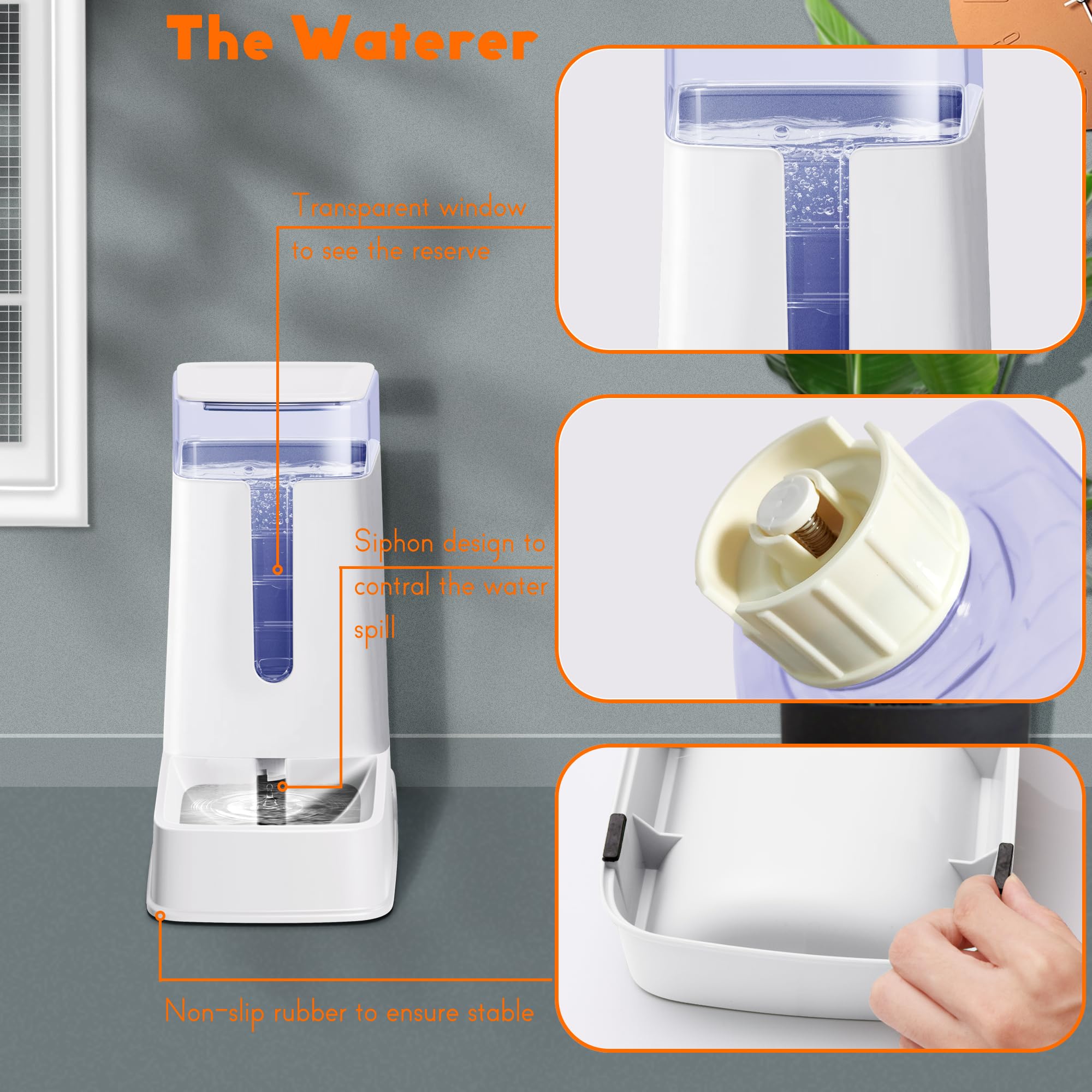 Hipidog siphon water leak prevention feature in the water dispenser.