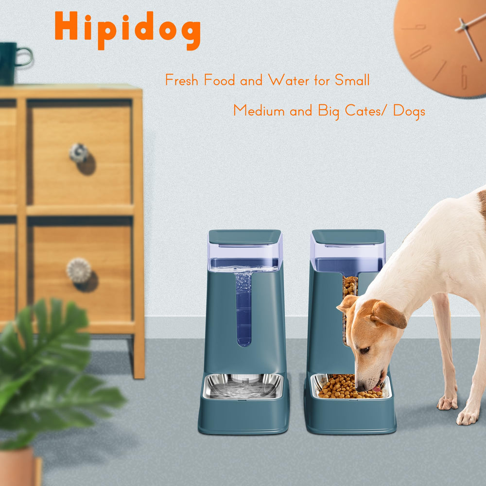 Hipidog two-pack dispenser set shown in packaging for home use