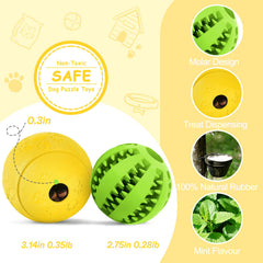 HIPPIH yellow puzzle ball close-up highlighting treat-dispensing for slow feeding fun.