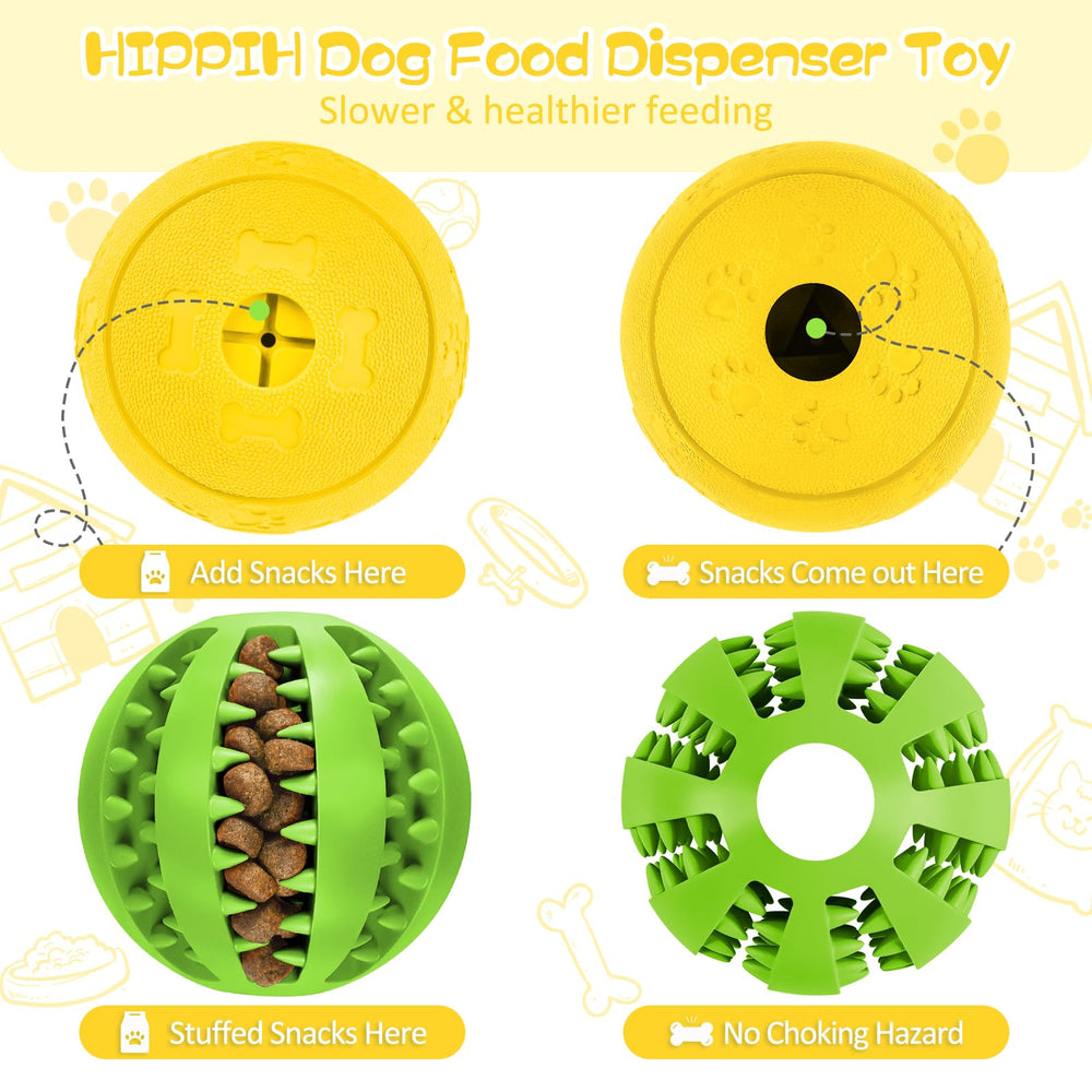HIPPIH green ball close-up for IQ training and bonding through fetch.