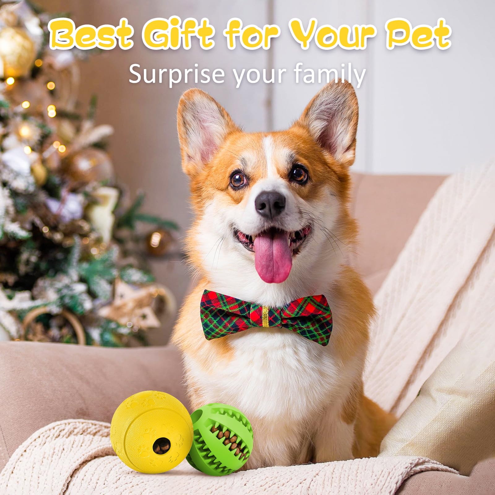 HIPPIH durable rubber ball toy in use during playtime and training sessions.