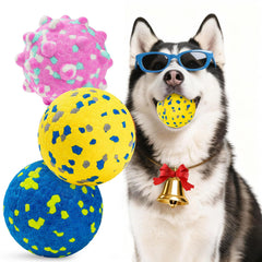 HIPPIH interactive tennis ball for dogs showing high bounce for fetch play