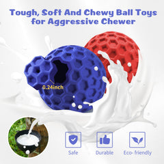 HIPPIH indestructible squeaky dog ball with zoom bounce for interactive fetch