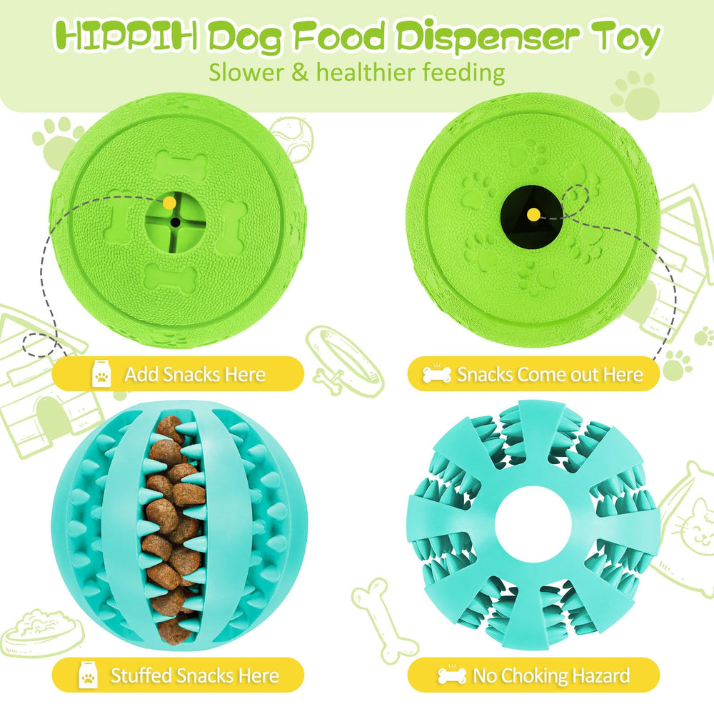 HIPPIH IQ training ball helps focus during treat-based workouts.