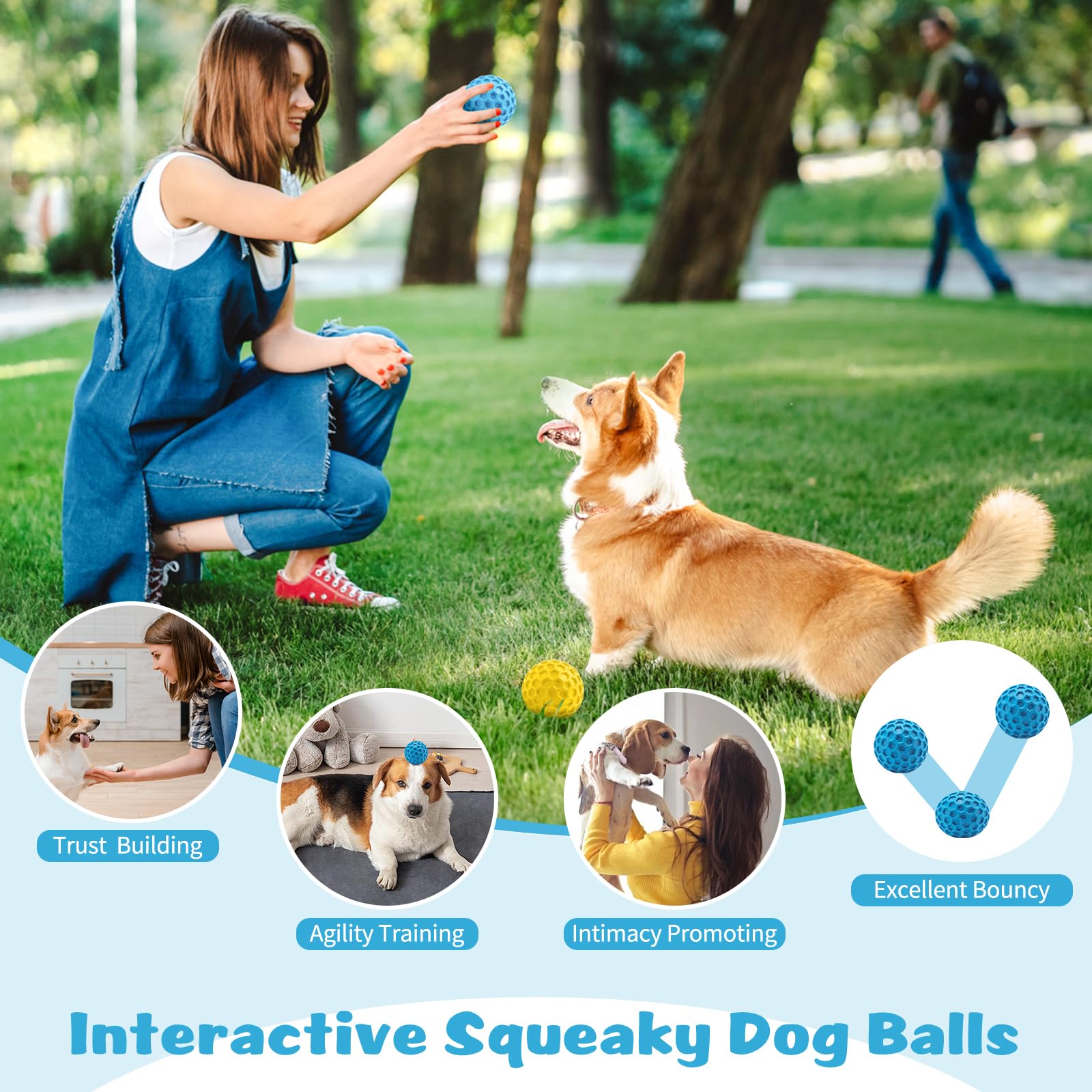 HIPPIH mint-flavored squeaky ball extends playtime with flavorful scent and curiosity.