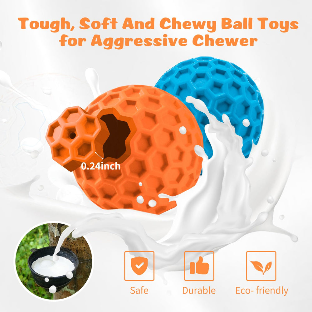 HIPPIH squeaky fetch ball in action for nonstop interactive play.