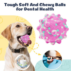 HIPPIH teething ball with spiky texture massaging gums and cleaning surface