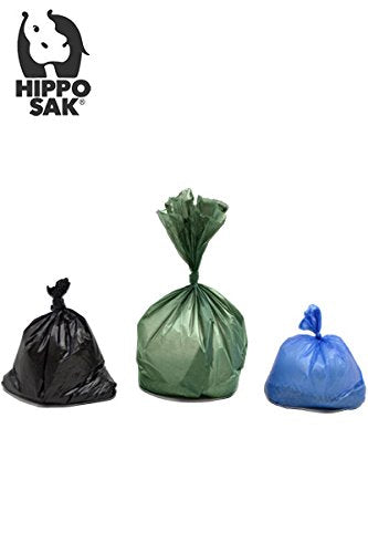 Hippo Sak bags handle cat litter disposal with solid odor containment.