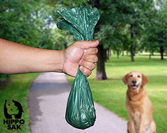 Hippo Sak-odor-proof-bags emphasize containment of smells during outdoor walks.
