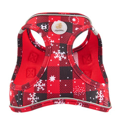 Hipubby Christmas dog harness with reflective strips for safer evening walks.