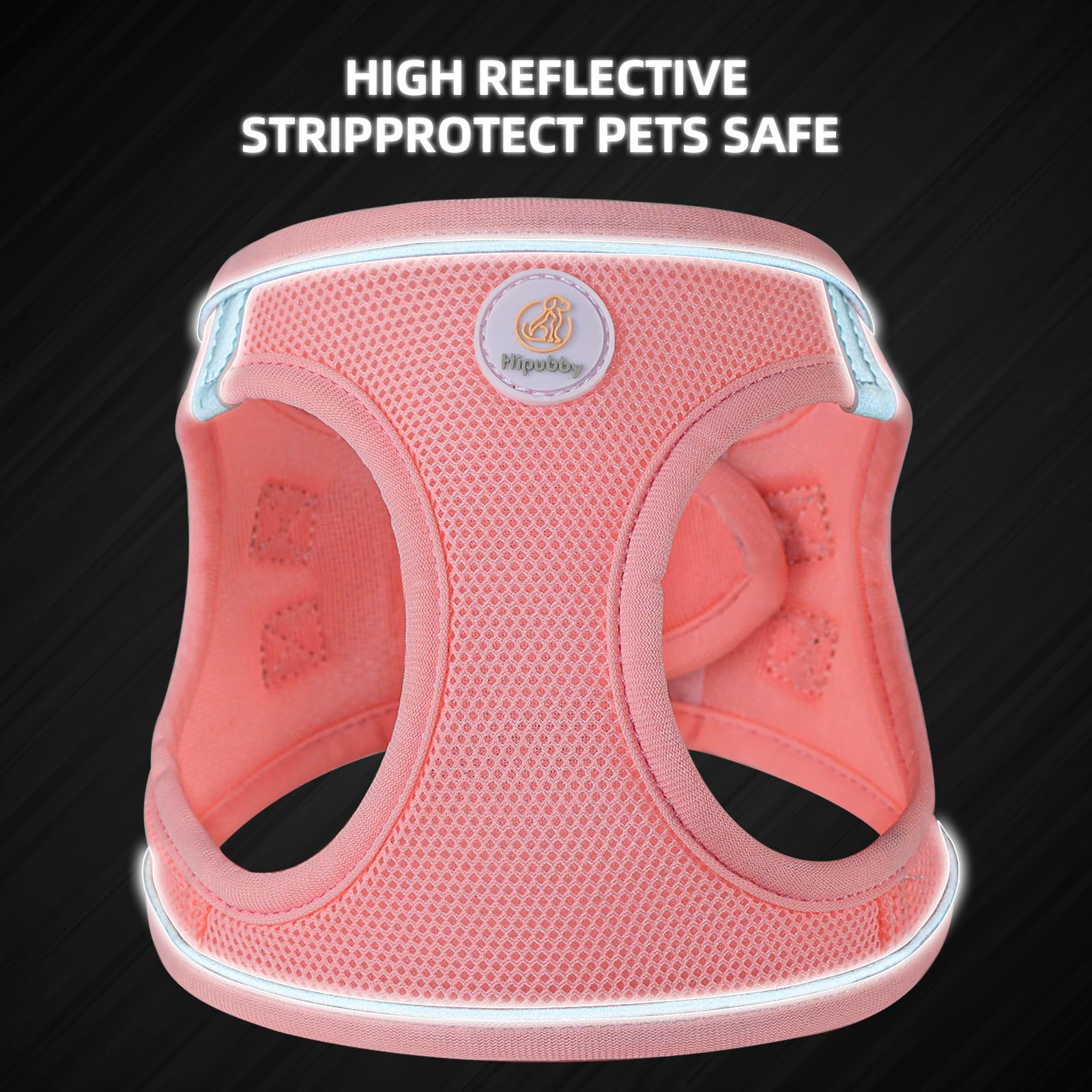 Hipubby easy-on buckle harness makes quick, stress-free fitting.