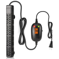 HiTauing aquarium heater external digital display shows precise temperature for control.