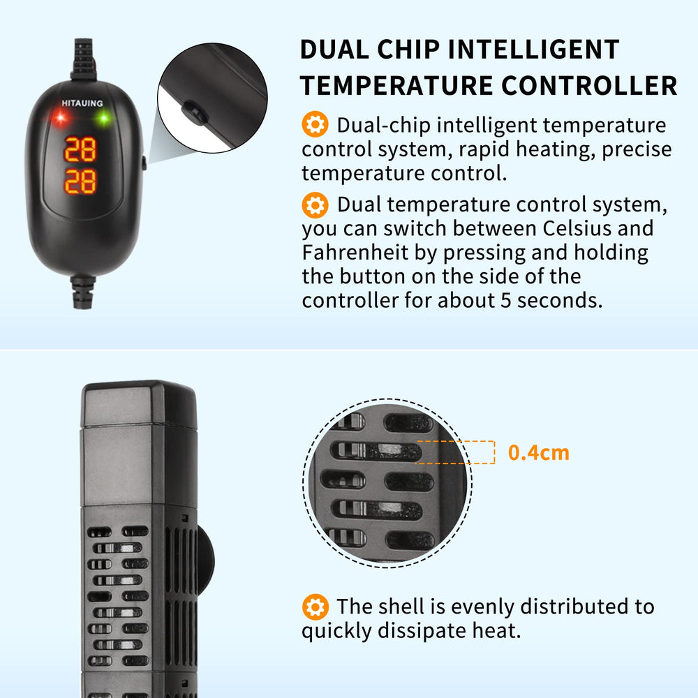 HiTauing heater with over-temperature protection and auto shut-off