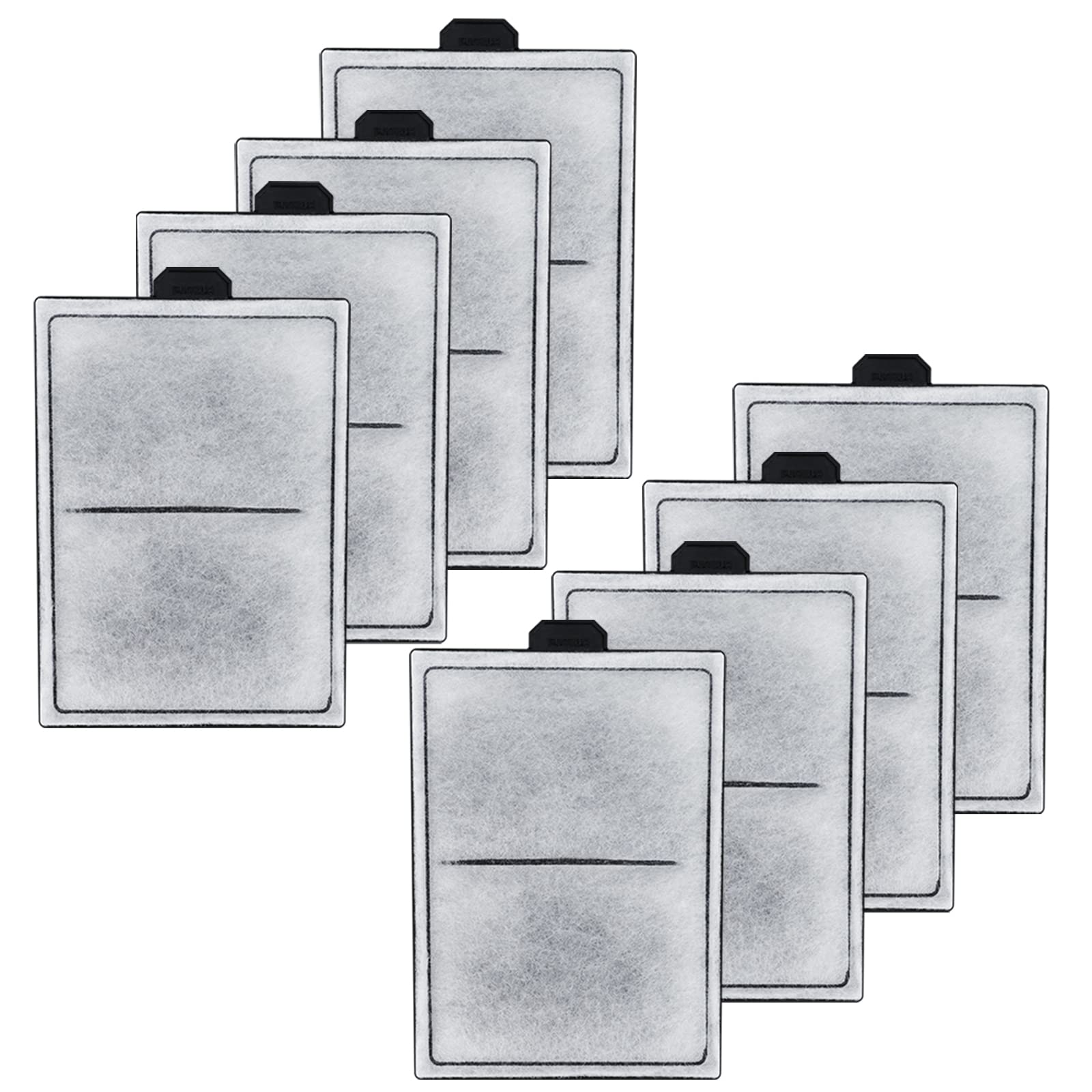 HiTauing PF-L carbon cartridge 8-pack packaging for easy replacement and ongoing filtration