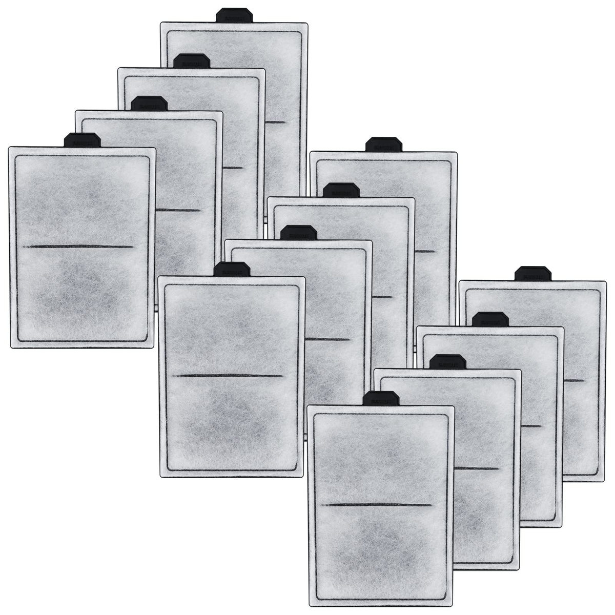 HiTauing PF-S filter cartridge 12-pack ready for routine tank maintenance and clean water.