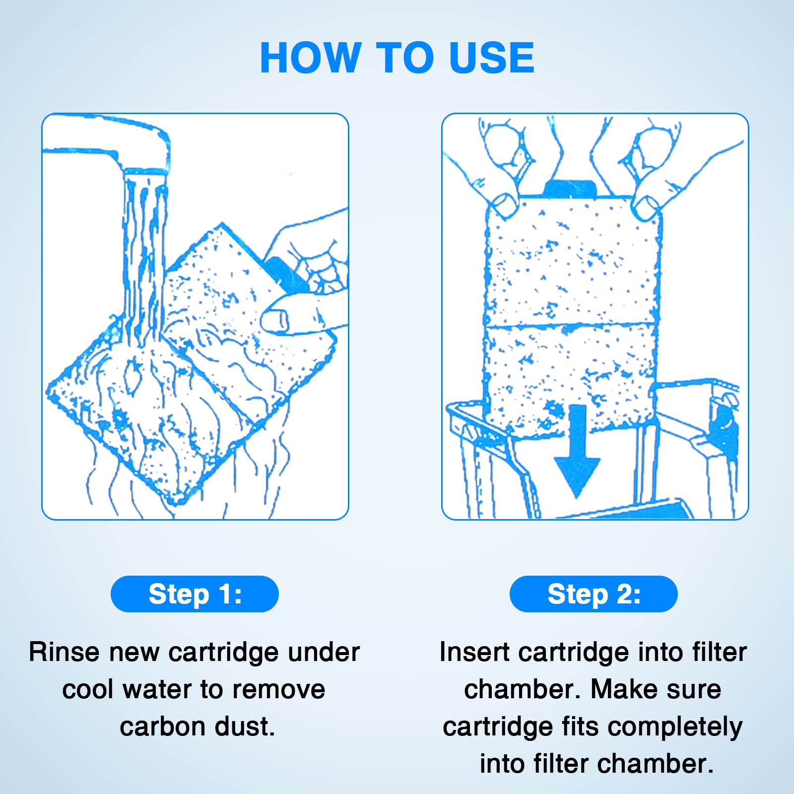 HiTauing PF-S filter cartridge after-sales service badge and support contact