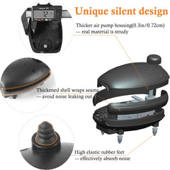HITOP 3W adjustable knob allows precise air volume for tanks of various sizes.