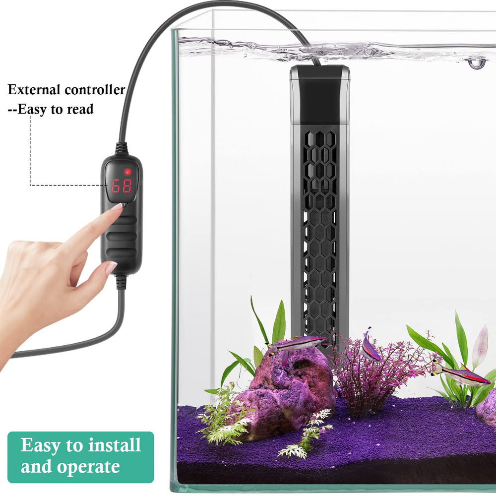 HITOP 6ft power cord and five suction cups enable secure tank setup