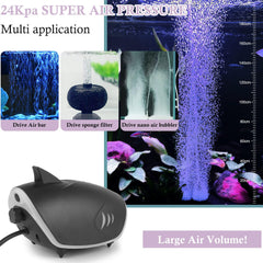 HITOP shark-shaped aerator with lighting adds practicality and a fun touch.