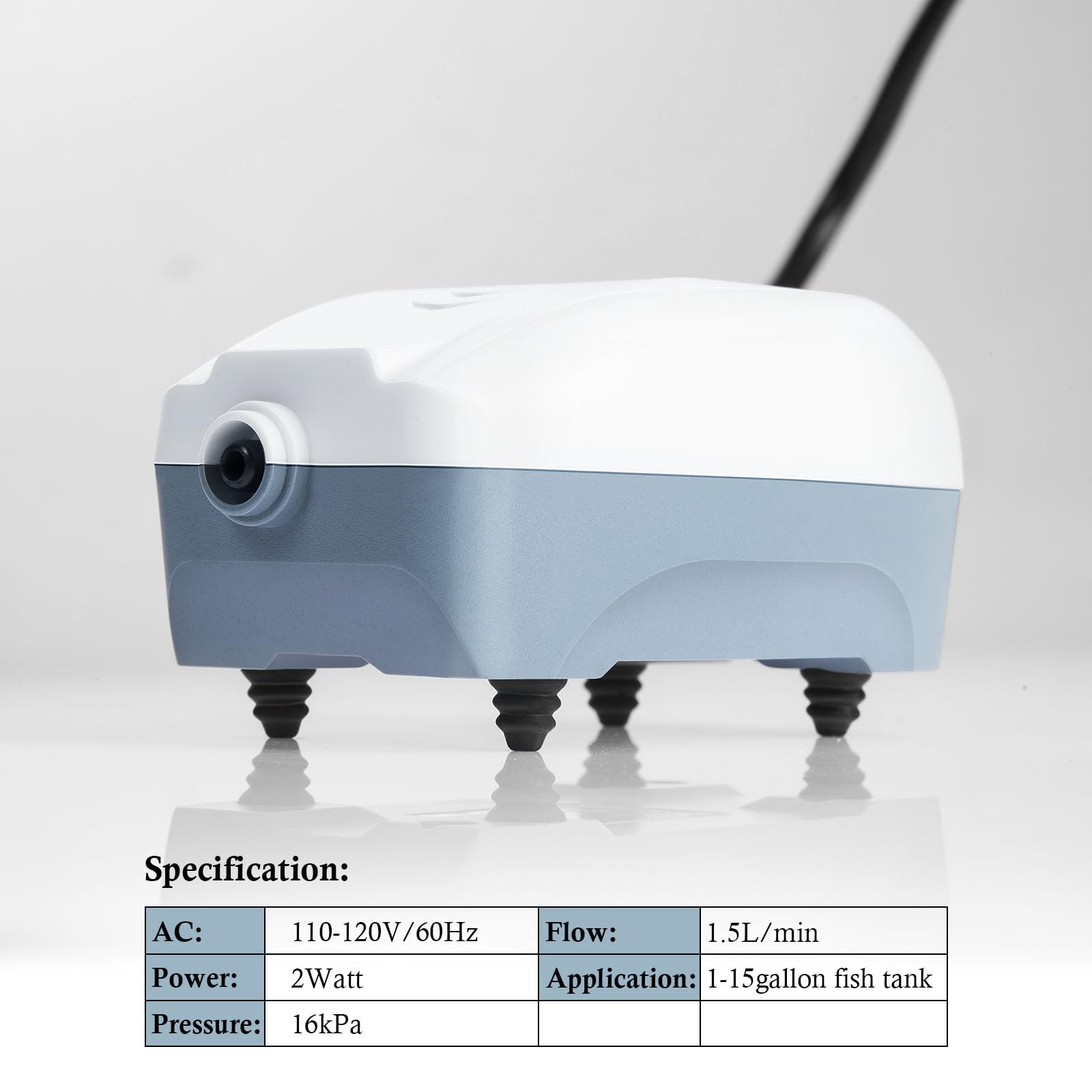 HITOP air pump kit with stone and valves for easy setup.