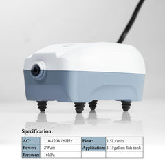 HITOP air pump kit with stone and valves for easy setup.