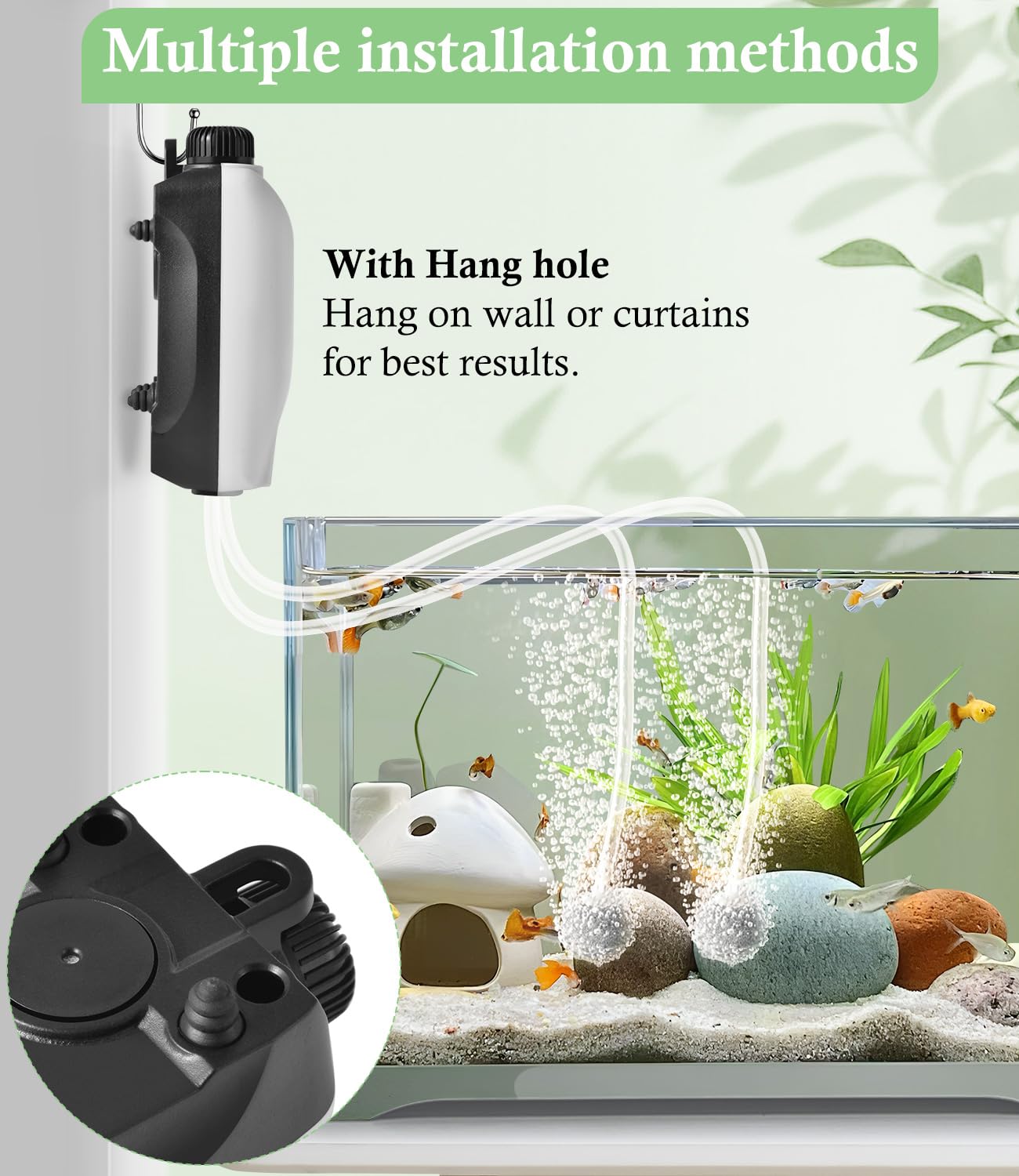 Hitop air tubes and air stones pack ready for immediate aquarium setup.