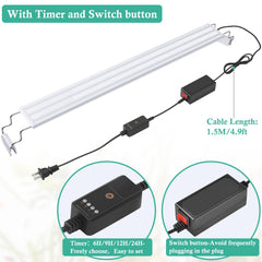 HITOP LED aquarium light timer control demonstrates easy scheduling for consistent day-night cycles.
