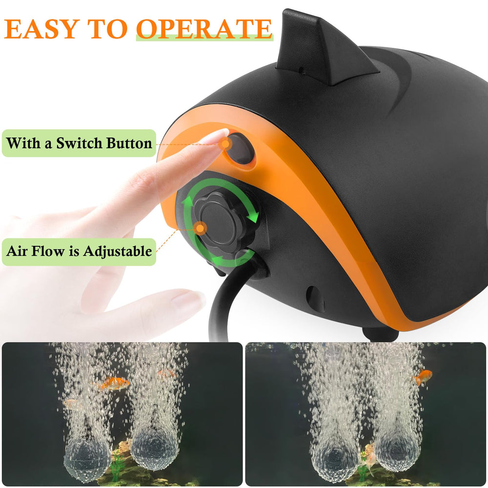 HITOP quiet two-layer build reduces vibration for peaceful aquarium operation