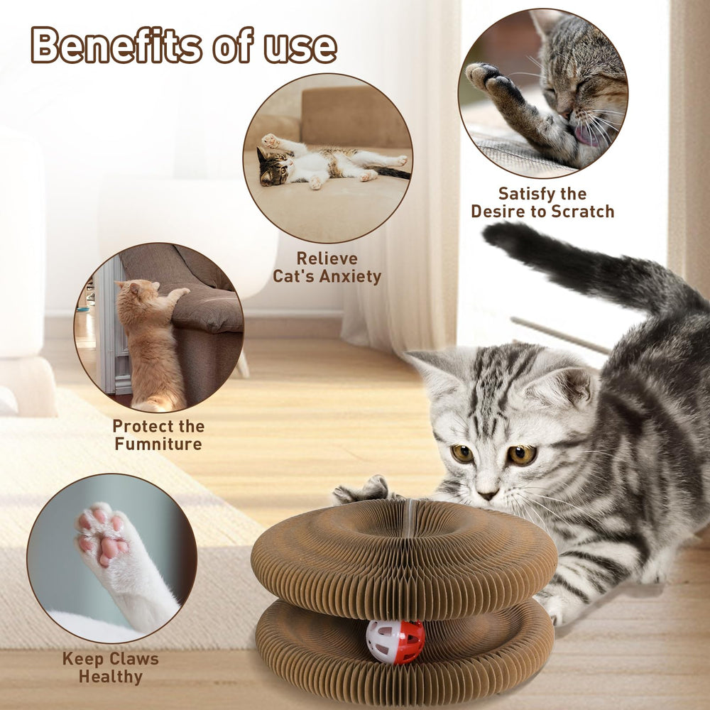 HivaolJoy cat-scratcher-infinity-assembly-play shows how to build larger play spaces.