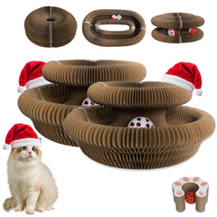 HivaolJoy cat-scratcher-infinity-board-folded offers compact, space-saving play for busy indoor cats.