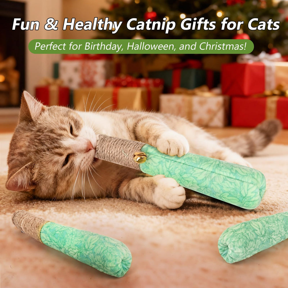 HivaolJoy 3-pack-display catnip toy set for rotating stimulation in multi-cat homes