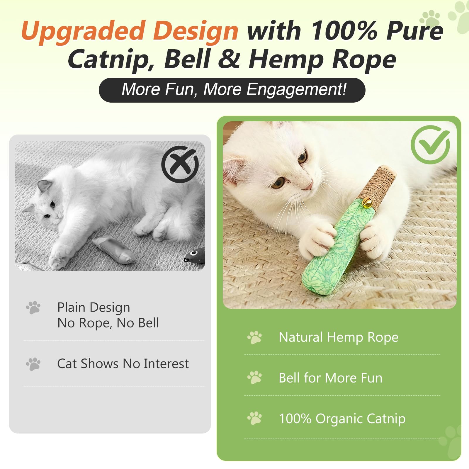 HivaolJoy jingle-bell catnip toy with a playful bell to spark interactive play