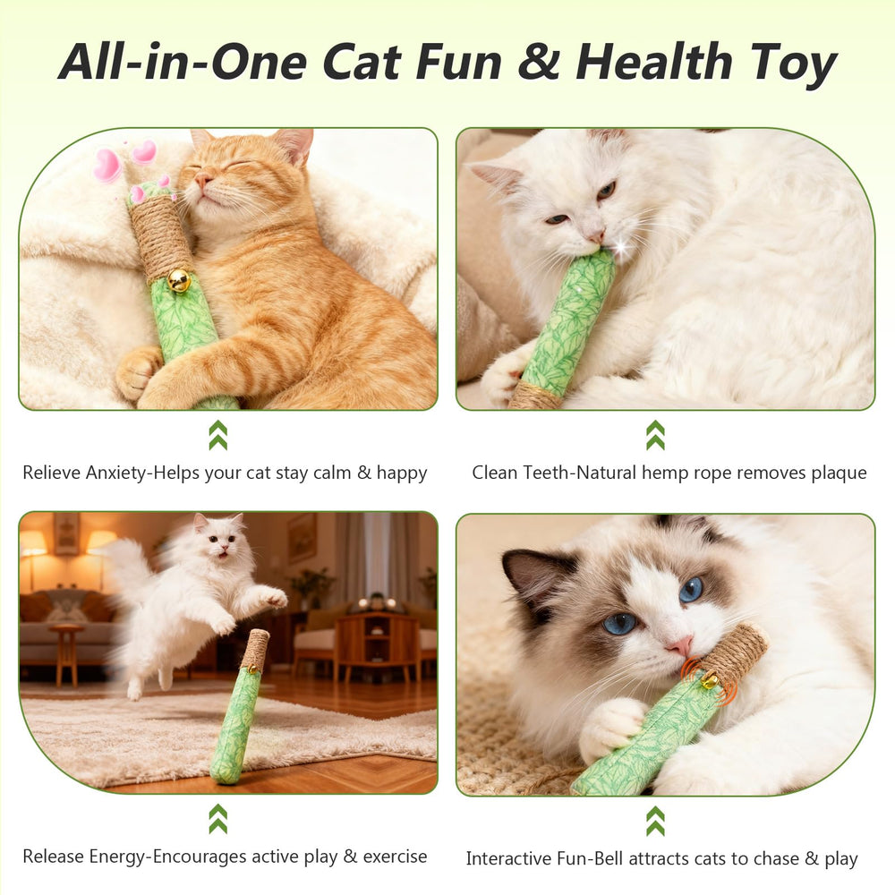 HivaolJoy plush-safe-material catnip toy for safe indoor chewing and teething kittens