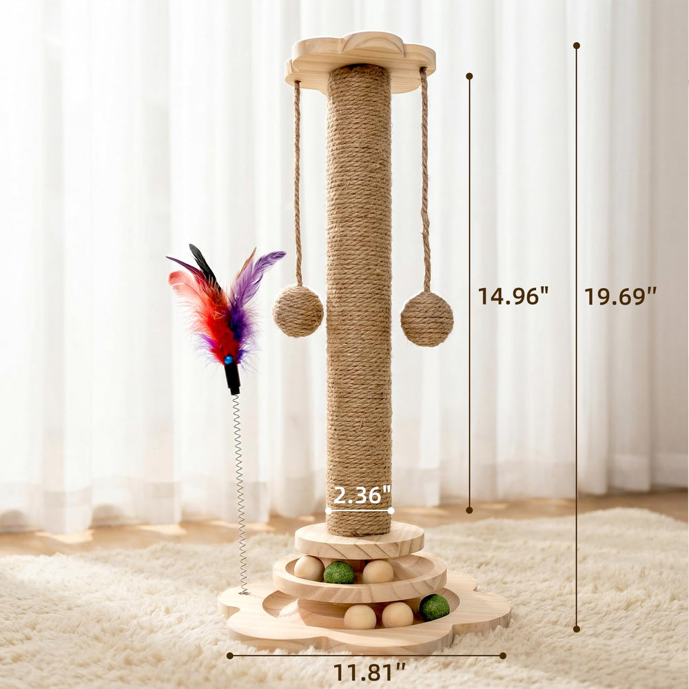 HivaolJoy sisal dangling balls—natural hanging toys for engaged play sessions.