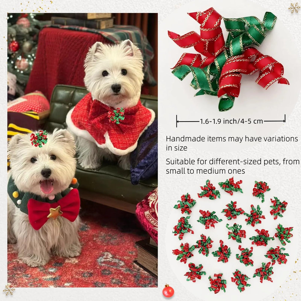 Hixixi Christmas bows 20-pack neatly packaged for gifting