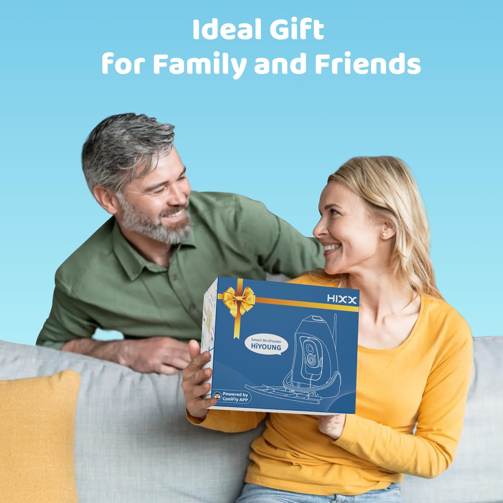 HIXX gift-ready packaging blue makes a thoughtful gift for bird lovers.