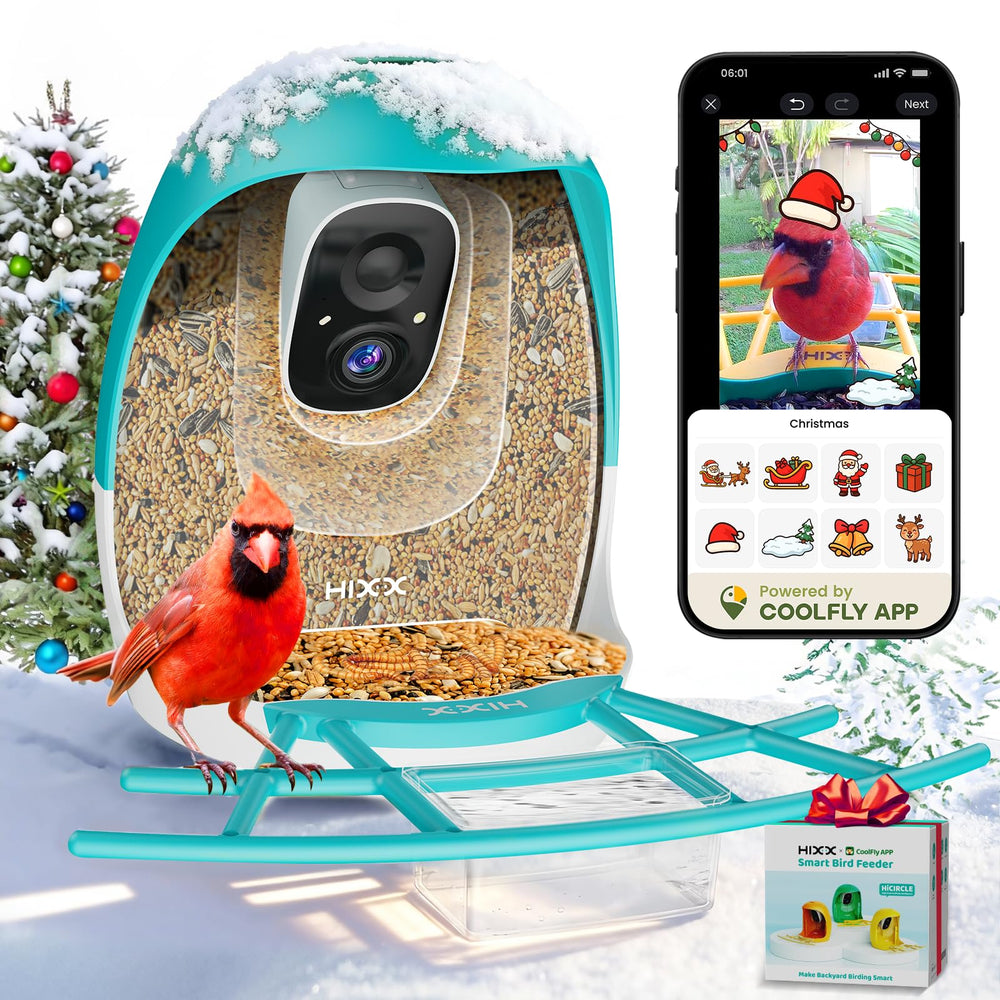 HIXX Smart Bird Feeder camera front view for real-time birdwatching