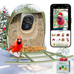HIXX smart bird feeder camera with live view for real-time birdwatching