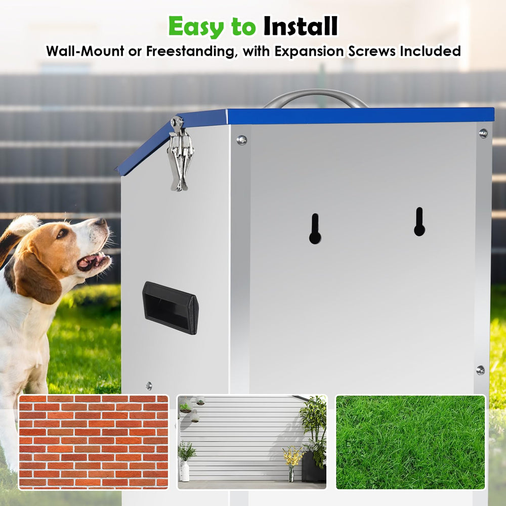 Hizmivos transparent gravity door lets pets see food while deterring pests