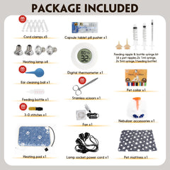 HKDQ Puppy Incubator quiet adjustable fan promotes even air circulation without noise.