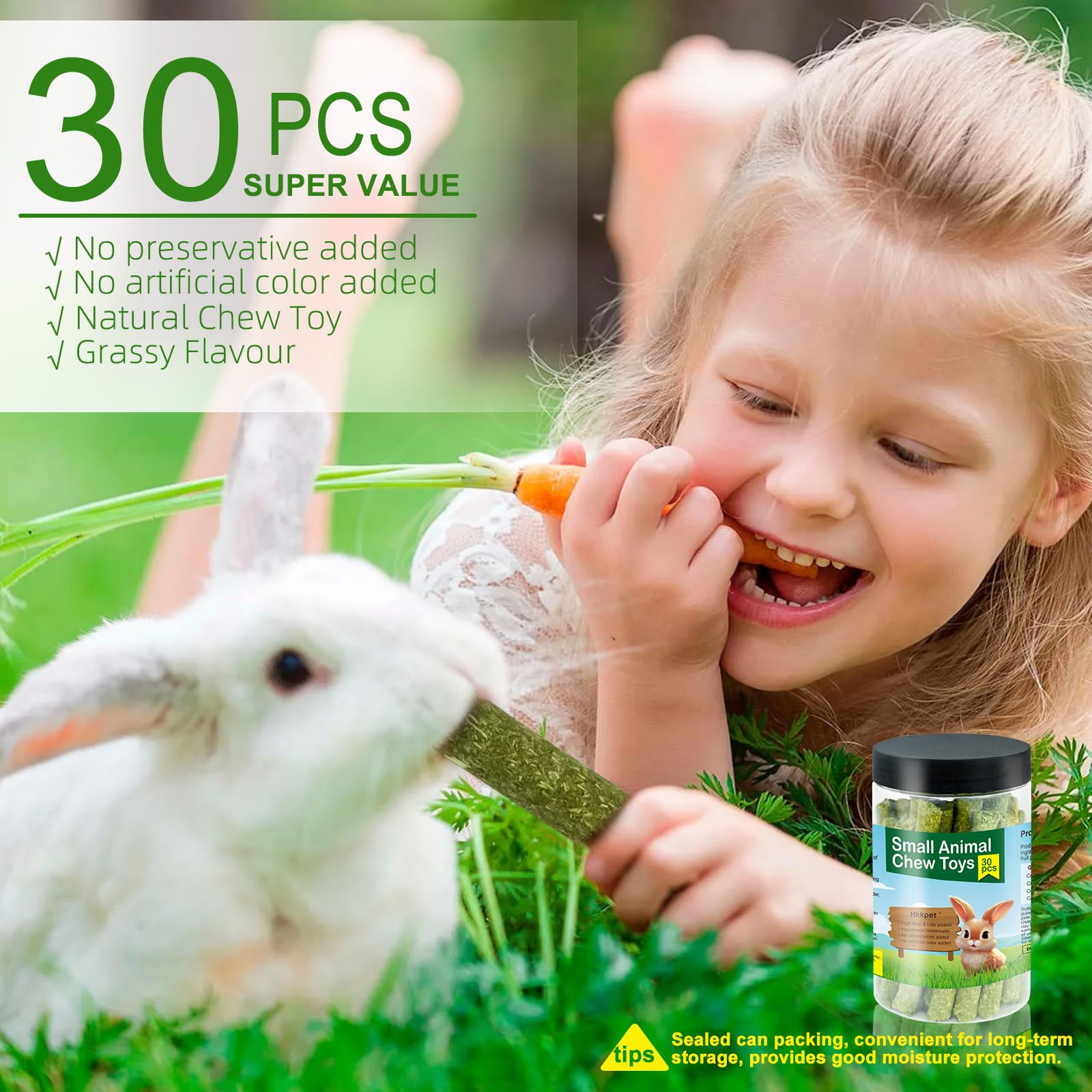 Versatile chew for rabbits, guinea pigs, hamsters and more.