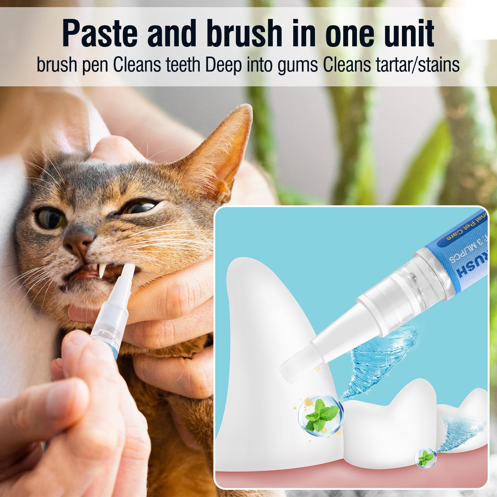 Hkpetty soft brush tip close-up emphasizes gentle brushing on sensitive gums.