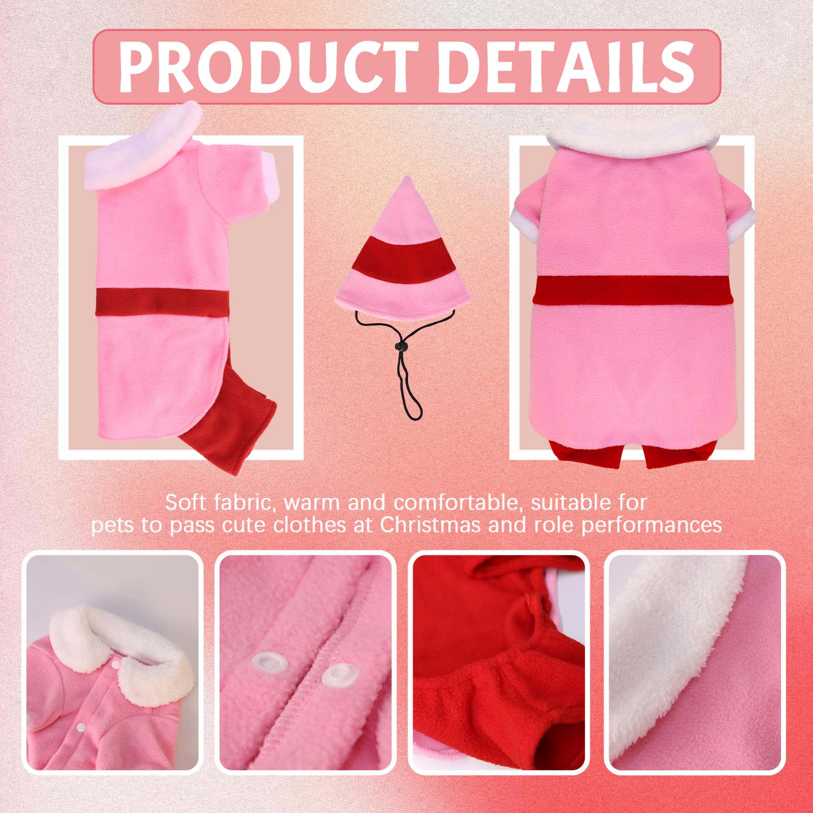 Hladce elf hat with adjustable length for a snug fit.