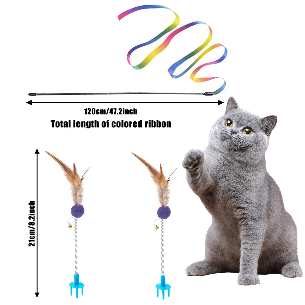 Hlimior kitten starter kit collar and toy set for safe play and ID