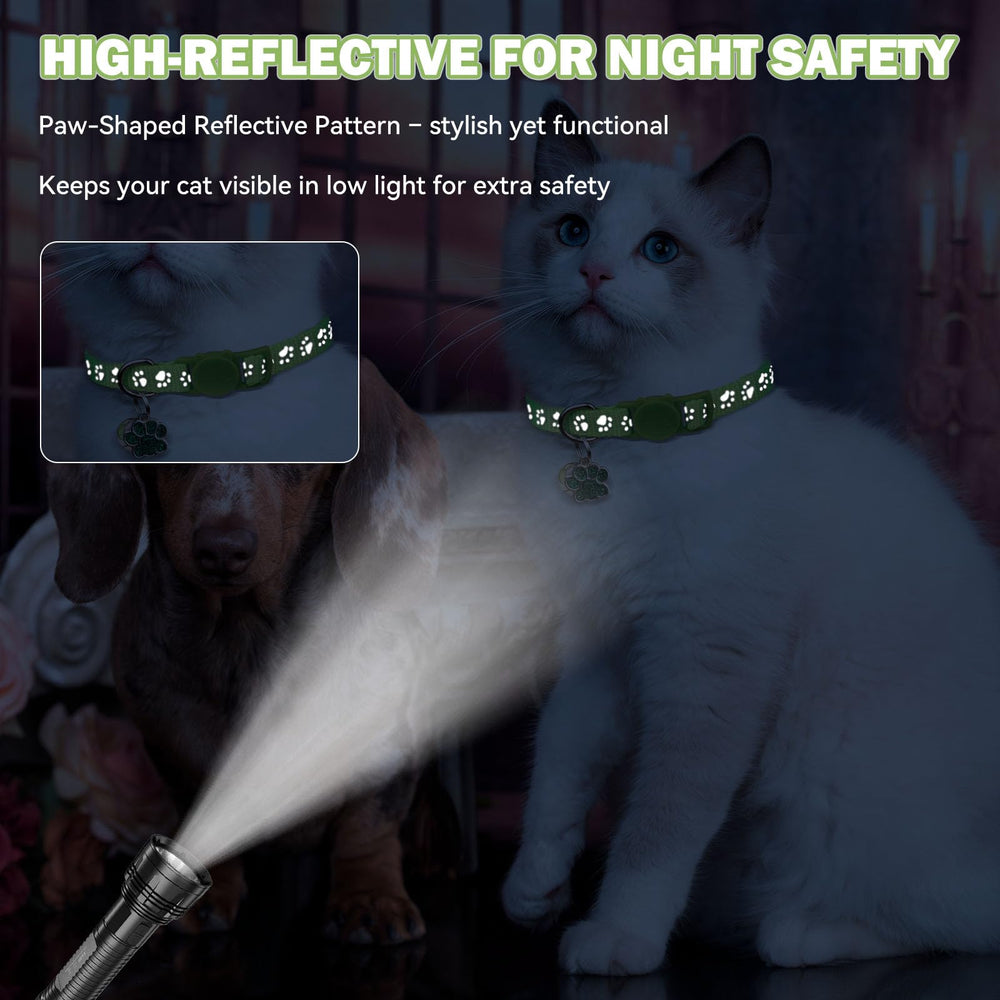 HLJ breakaway collar's quick-release buckle helps keep your cat safe and comfortable.